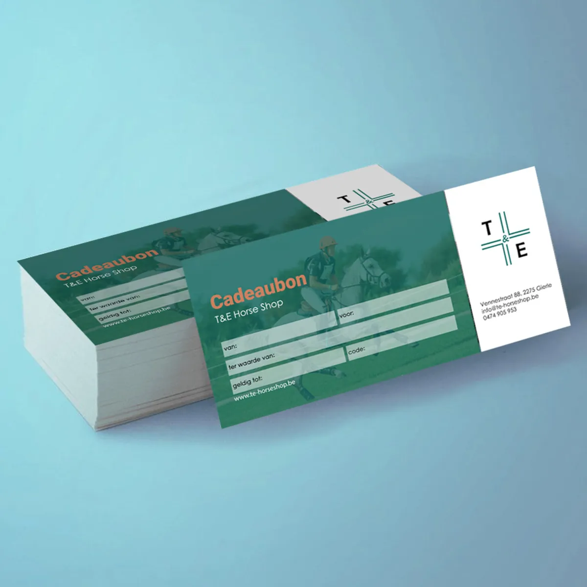 Cadeaubon mockup